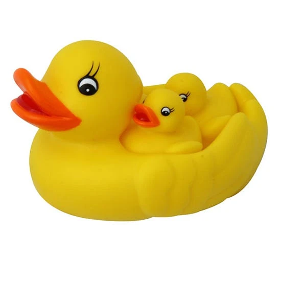 Dunelm Family of Ducks Rubber Duck, Plain 2 Dunelm Family of Ducks Rubber Duck, Plain - Image 2