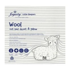 Fogarty Little Sleepers All Seasons Wool Cot Bed Duvet and Pillow Set Duvets, Temperature Regulating, Boho -Eve Home And Furniture Shop 1000086375 alt04