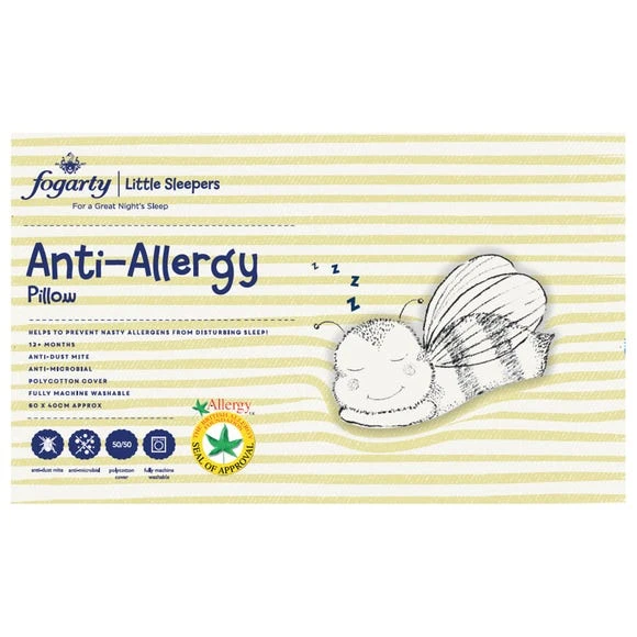 Fogarty Little Sleepers Anti Allergy Cot Bed Pillow Pillows, Polycotton 7 Fogarty Little Sleepers Anti Allergy Cot Bed Pillow Pillows, Polycotton - Image 7