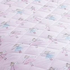 Dunelm Fairies Pink Bedspread Bedspreads & Runners, Polycotton -Eve Home And Furniture Shop 1000086391 alt01