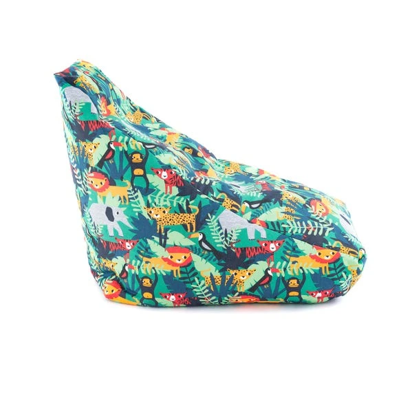 Dunelm Kids Jungle Friends Relaxer Bean Bag Beanbags, Cotton, Patterned 5 Dunelm Kids Jungle Friends Relaxer Bean Bag Beanbags, Cotton, Patterned - Image 5