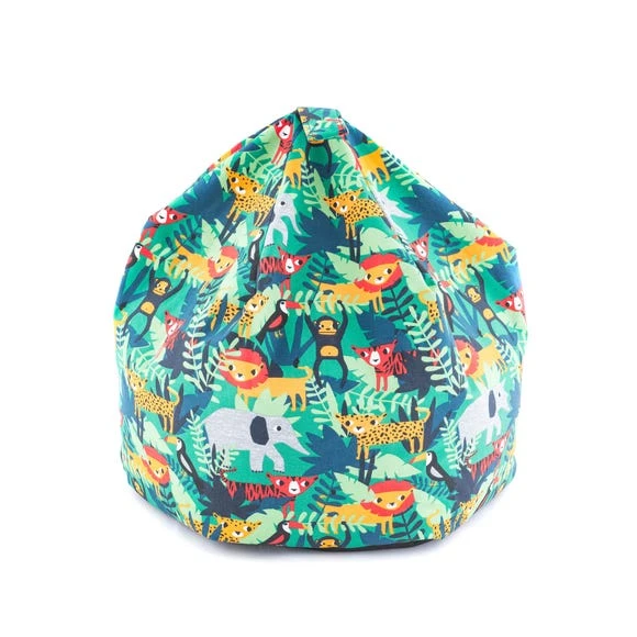 1000089919_alt01.jpg Dunelm Kids Jungle Friends Bean Bag Cotton, Boho, Patterned -Eve Home And Furniture Shop 1000089919 alt01