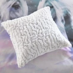 Dunelm Faux Fur White Sequin Cushion Kids Cushion 7 Dunelm Faux Fur White Sequin Cushion Kids Cushion -Eve Home And Furniture Shop 1000093669 alt02