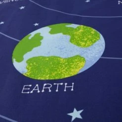 Dunelm Space Glow in the Dark Duvet Cover and Pillowcase Set Duvet Cover Sets, Navy (Blue), Patterned -Eve Home And Furniture Shop 1000109491 alt06