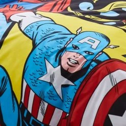 Disney Marvel Comics Duvet Cover and Pillowcase Set Reversible, Multi Coloured, Character -Eve Home And Furniture Shop 1000112971 alt01