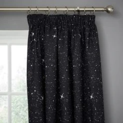 Disney Star Wars Blackout Pencil Pleat Curtains Stars, Polycotton -Eve Home And Furniture Shop 1000112981 alt02