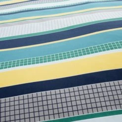 Dunelm Geo Green 2 Pack Duvet Cover and Pillowcase Set Reversible, Duvet Cover Sets, Polycotton -Eve Home And Furniture Shop 1000117500 alt04