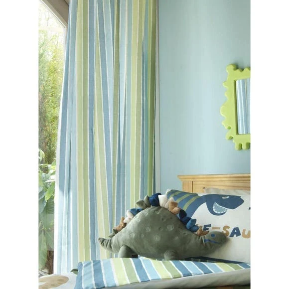 Catherine Lansfield Dino Pencil Pleat Curtains Polyester, Patterned 4 Catherine Lansfield Dino Pencil Pleat Curtains Polyester, Patterned - Image 4
