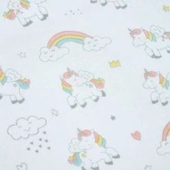 Dunelm Unicorn Dreams 100% Cotton Cot Bed Duvet Cover and Pillowcase Set Animals, Duvet Cover Sets -Eve Home And Furniture Shop 1000142663 alt05