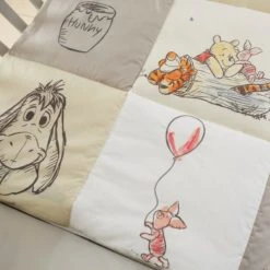Disney Winnie the Pooh 4 Tog Cot Quilt Cotton, Character, Embroidered 10 Disney Winnie the Pooh 4 Tog Cot Quilt Cotton, Character, Embroidered -Eve Home And Furniture Shop 1000150120 alt03