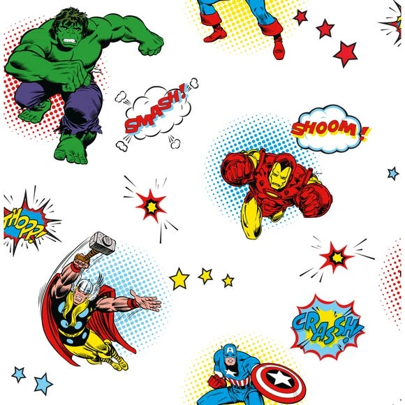 Disney Marvel Comics Wallpaper Paper, Patterned 3 Disney Marvel Comics Wallpaper Paper, Patterned - Image 3