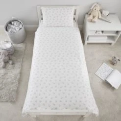 Dunelm Tiny But Mighty Cot Bed Duvet Cover and Pillowcase Set Duvet Cover Sets, Boho, Cotton -Eve Home And Furniture Shop 1000151137 alt02