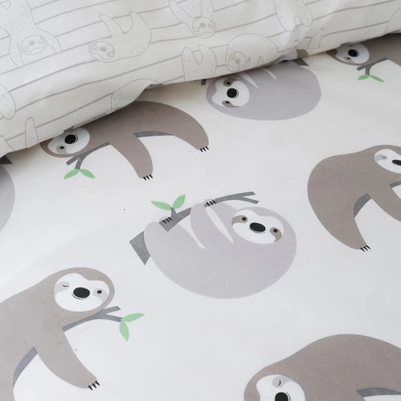 Dunelm Sloth Duvet Cover and Pillowcase Set Polycotton, Natural, Duvet Cover Sets 6 Dunelm Sloth Duvet Cover and Pillowcase Set Polycotton, Natural, Duvet Cover Sets - Image 6