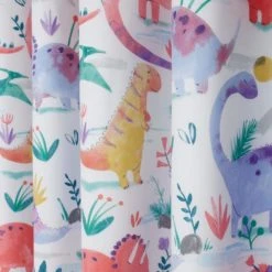 Dunelm Dinosaur Pink Blackout Eyelet Curtains Animals, Polycotton -Eve Home And Furniture Shop 1000160560 alt01