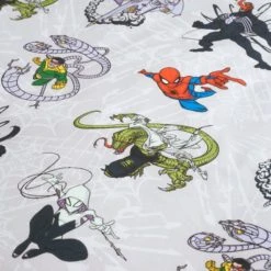 Disney Marvel Spider-Man Duvet Cover and Pillowcase Set Patterned, White, Polycotton -Eve Home And Furniture Shop 1000160610 alt04