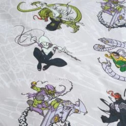 Disney Marvel Spider-Man Duvet Cover and Pillowcase Set Patterned, White, Polycotton -Eve Home And Furniture Shop 1000160610 alt05