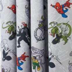 Disney Marvel Spider-Man Pencil Pleat Blackout Curtains Polycotton, Grey, Character 8 Disney Marvel Spider-Man Pencil Pleat Blackout Curtains Polycotton, Grey, Character -Eve Home And Furniture Shop 1000160612 alt01