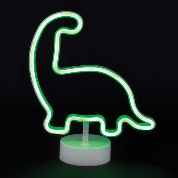 Dunelm Neon Green Dinosaur LED Lamp Table Lamps, Natural History Museum Roarsome Dinosaurs 3 Dunelm Neon Green Dinosaur LED Lamp Table Lamps, Natural History Museum Roarsome Dinosaurs - Image 3