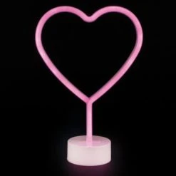 Dunelm Neon Pink Heart LED Lamp Table Lamps 8 Dunelm Neon Pink Heart LED Lamp Table Lamps -Eve Home And Furniture Shop 1000160816 alt01
