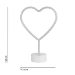 Dunelm Neon Pink Heart LED Lamp Table Lamps 9 Dunelm Neon Pink Heart LED Lamp Table Lamps -Eve Home And Furniture Shop 1000160816 alt02