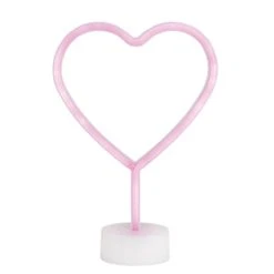 Dunelm Neon Pink Heart LED Lamp Table Lamps 10 Dunelm Neon Pink Heart LED Lamp Table Lamps -Eve Home And Furniture Shop 1000160816 alt03
