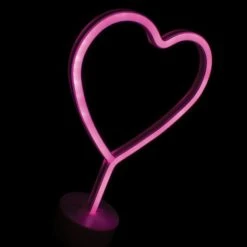 Dunelm Neon Pink Heart LED Lamp Table Lamps 11 Dunelm Neon Pink Heart LED Lamp Table Lamps -Eve Home And Furniture Shop 1000160816 alt04