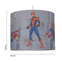 Disney Marvel Spider-Man Drum Light Shade Cotton, Light Shades -Eve Home And Furniture Shop 1000160826 alt02