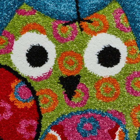 Dunelm Blue Owls Rug Polyester, Animals, Rugs 6 Dunelm Blue Owls Rug Polyester, Animals, Rugs - Image 6