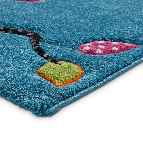 Dunelm Blue Owls Rug Polyester, Animals, Rugs 7 Dunelm Blue Owls Rug Polyester, Animals, Rugs - Image 7