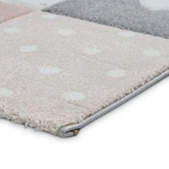 Dunelm Pink Stars, Hearts and Polka Dot Rug Rugs, Polyester, Patterned -Eve Home And Furniture Shop 1000161030 alt05
