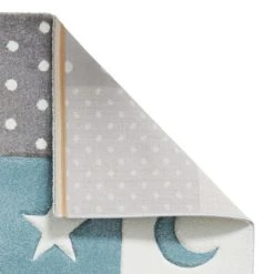 Dunelm Blue Moons and Stars Dot Rug Polyester, Rugs, Patterned -Eve Home And Furniture Shop 1000161031 alt02