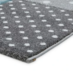 Dunelm Blue Moons and Stars Dot Rug Polyester, Rugs, Patterned -Eve Home And Furniture Shop 1000161031 alt05