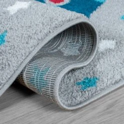 Dunelm Space Rocket Rug Polypropylene, Patterned, Rugs -Eve Home And Furniture Shop 1000161285 alt02