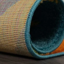 Dunelm Unicorn Rainbow Rug Rugs, Polypropylene, Patterned -Eve Home And Furniture Shop 1000161287 alt03