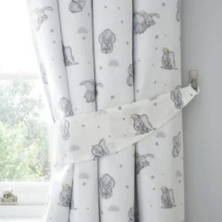 Disney Dumbo Pencil Pleat Blackout Curtains Grey, Pencil Pleat Curtains, Printed -Eve Home And Furniture Shop 1000164189 alt02