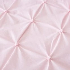 Dunelm Pintuck Pink Polka Dot 100% Cotton Duvet Cover and Pillowcase Set Duvet Cover Sets, Reversible, Printed -Eve Home And Furniture Shop 1000167408 alt04