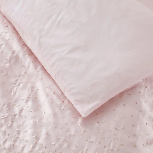 Dunelm Sequin Pink Duvet Cover and Pillowcase Set Duvet Cover Sets, Patterned, Polycotton 5 Dunelm Sequin Pink Duvet Cover and Pillowcase Set Duvet Cover Sets, Patterned, Polycotton - Image 5