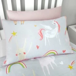 Dunelm Party Animals Grey Duvet Cover and Pillowcase Set Printed, Duvet Cover Sets, Reversible -Eve Home And Furniture Shop 1000167410 alt03