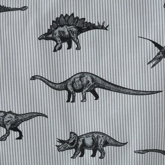 Dunelm Dinosaur Friends Grey 100% Cotton Duvet Cover and Pillowcase Set Reversible, Duvet Cover Sets, Printed 7 Dunelm Dinosaur Friends Grey 100% Cotton Duvet Cover and Pillowcase Set Reversible, Duvet Cover Sets, Printed - Image 7