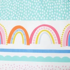 Dunelm Elements Rainbow Geometric 100% Cotton Duvet Cover and Pillowcase Twin Pack Set MultiColoured, Printed, Reversible -Eve Home And Furniture Shop 1000167424 alt03