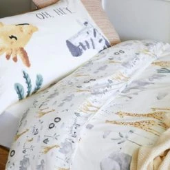 Dunelm Safari Natural 100% Cotton Single Duvet Cover and Pillowcase Set Retreat, Reversible, Boho 7 Dunelm Safari Natural 100% Cotton Single Duvet Cover and Pillowcase Set Retreat, Reversible, Boho -Eve Home And Furniture Shop 1000167431 alt02
