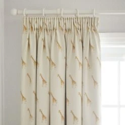 Dunelm Safari Natural 100% Cotton Blackout Pencil Pleat Curtains Boho, Printed, Little Safari 8 Dunelm Safari Natural 100% Cotton Blackout Pencil Pleat Curtains Boho, Printed, Little Safari -Eve Home And Furniture Shop 1000167434 alt01