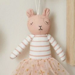 Dunelm Mini Ballerina Toy Cotton, Soft Toys, Patterned -Eve Home And Furniture Shop 1000167460 alt01
