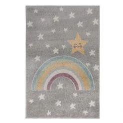 Flair Rainbow Star Rug Kids, Polypropylene, Rugs -Eve Home And Furniture Shop 1000167779 alt01