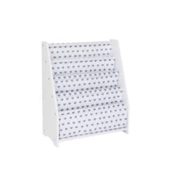 Lloyd Pascal White and Grey Heart Bookcase Wood, Kids Bookcase -Eve Home And Furniture Shop 1000168409 alt02