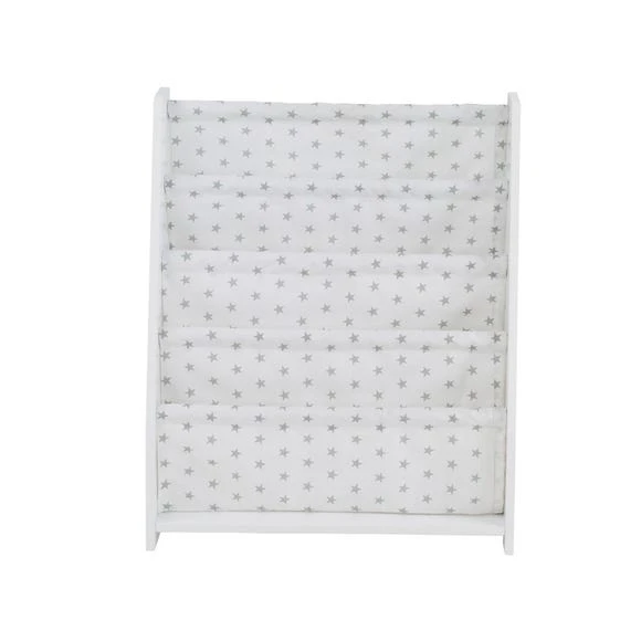 Lloyd Pascal White and Grey Star Bookcase Wood, Kids Bookcase 5 Lloyd Pascal White and Grey Star Bookcase Wood, Kids Bookcase - Image 5