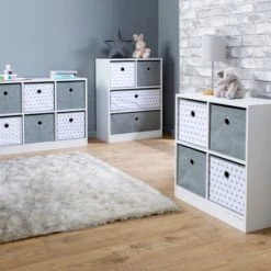 Lloyd Pascal Grey Heart 4 Cube Storage Unit Wood -Eve Home And Furniture Shop 1000168415 alt04