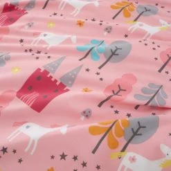 Cosatto Unicornland 100% Cotton Duvet Cover and Pillowcase Set Kids, Reversible, Pink -Eve Home And Furniture Shop 1000168870 alt02
