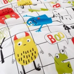 Cosatto Monster Mob 100% Cotton Duvet Cover and Pillowcase Set Kids, Duvet Cover Sets, Reversible -Eve Home And Furniture Shop 1000168876 alt02