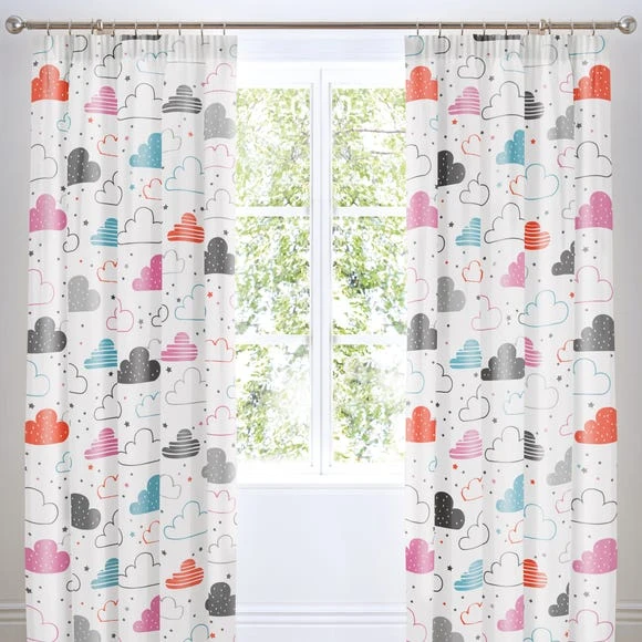 Cosatto Fairy Clouds Pencil Pleat Curtains Cotton, Kids 2 Cosatto Fairy Clouds Pencil Pleat Curtains Cotton, Kids - Image 2